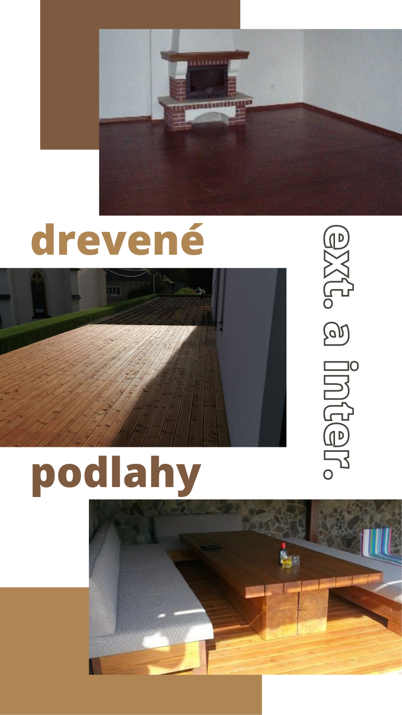 Drevené podlahy - Interiér, exteriér