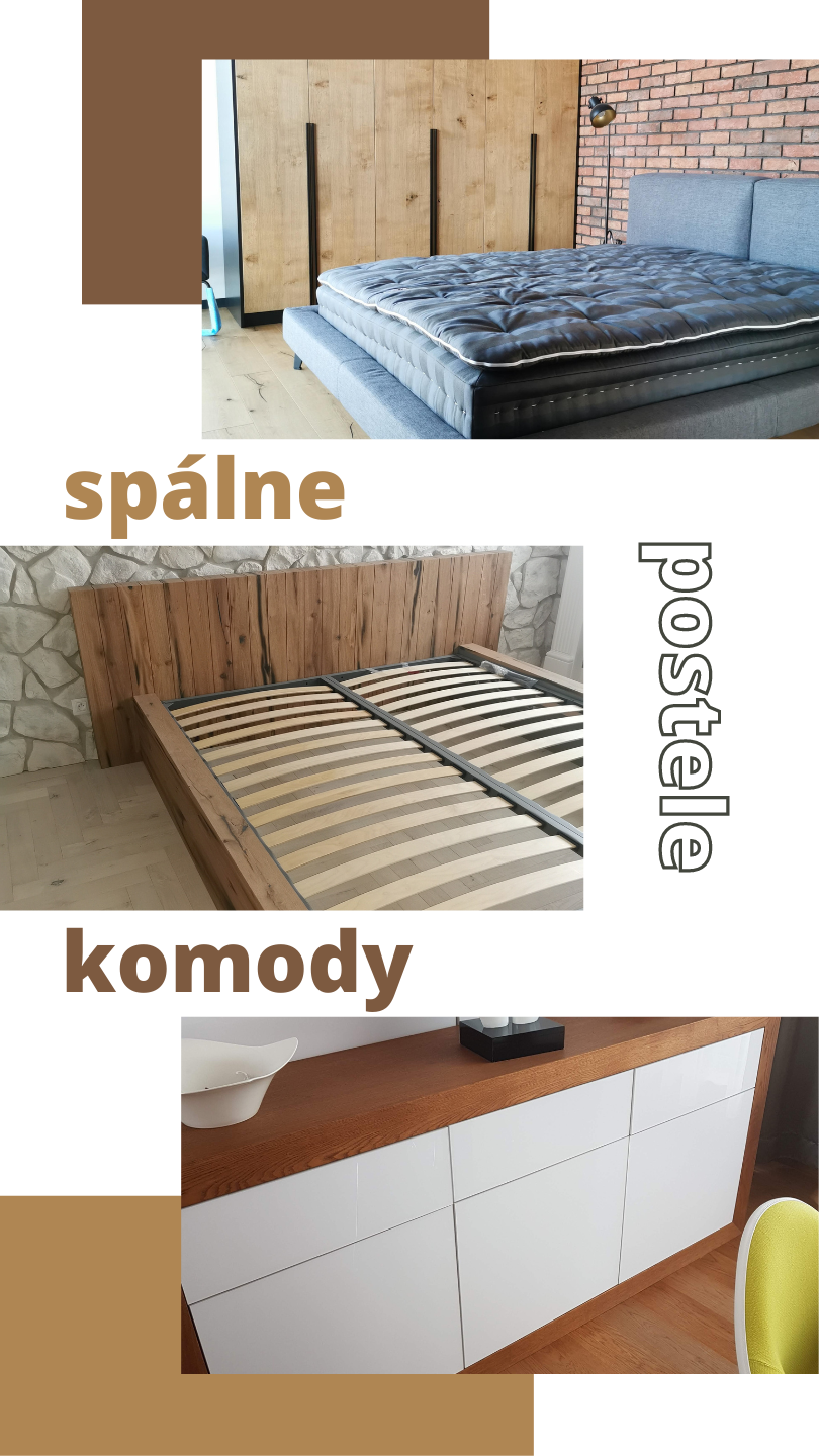 Spálne, postele a komody